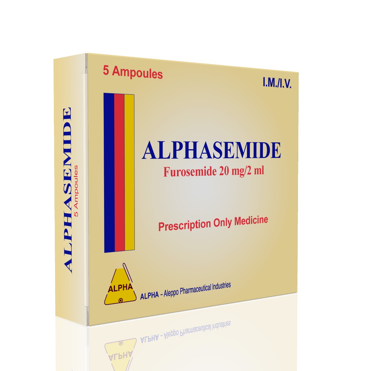 Alphasemide 20mg/2ml (Furosemide) - 5 amp